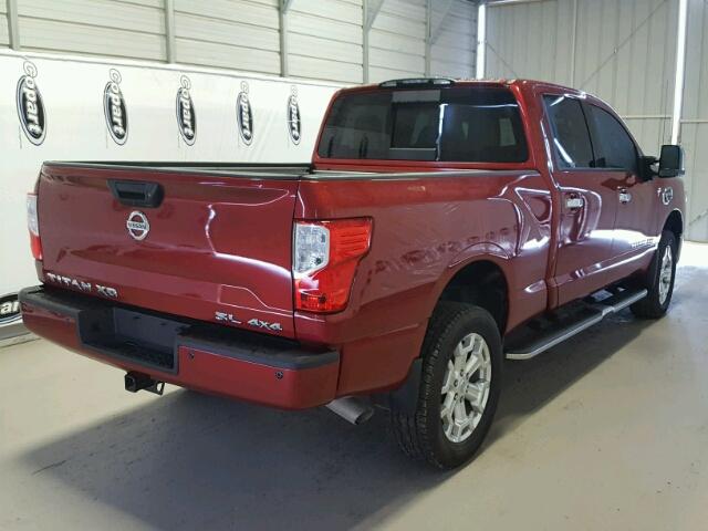 1N6BA1F46GN509817 - 2016 NISSAN TITAN XD S RED photo 4