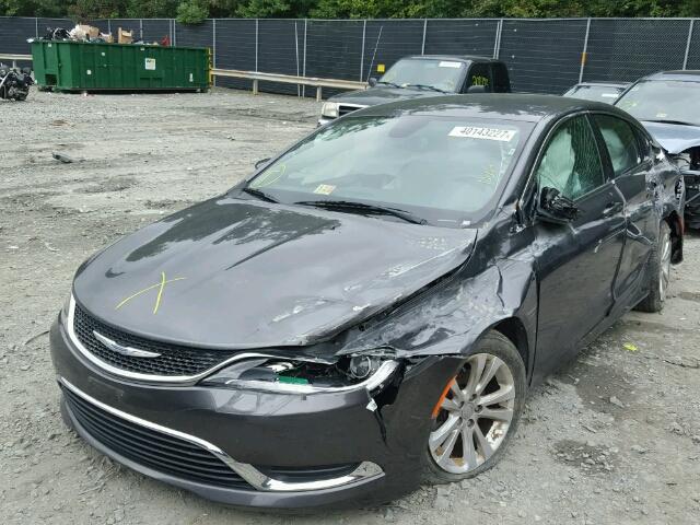 1C3CCCAB3FN576963 - 2015 CHRYSLER 200 LIMITE GRAY photo 2