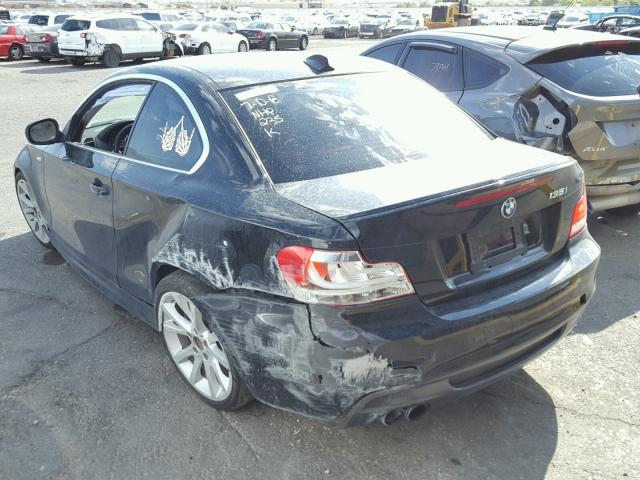 WBAUC9C56DVY60897 - 2013 BMW 135 I BLACK photo 3