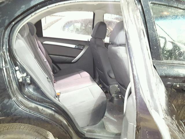 KL1TD5DE8BB198393 - 2011 CHEVROLET AVEO LS BLACK photo 6