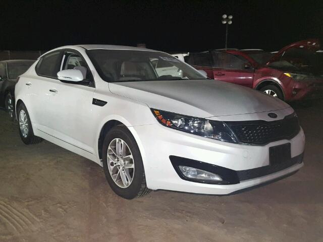 KNAGM4A74D5395179 - 2013 KIA OPTIMA LX WHITE photo 1