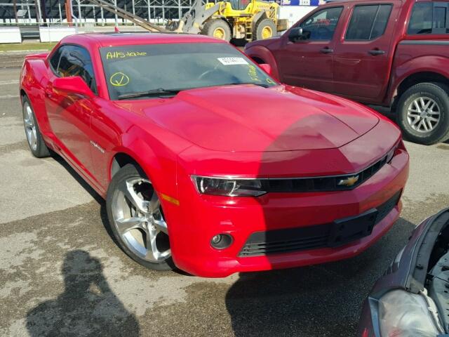 2G1FF1E33F9115670 - 2015 CHEVROLET CAMARO LT RED photo 1