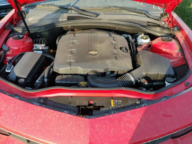 2G1FF1E33F9115670 - 2015 CHEVROLET CAMARO LT RED photo 7