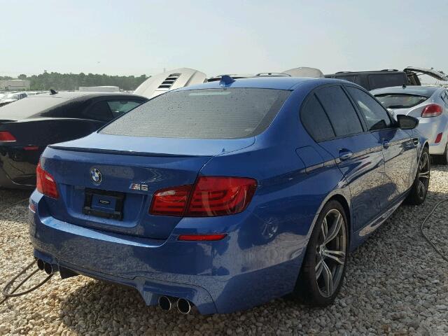 WBSFV9C5XDC773403 - 2013 BMW M5 BLUE photo 4