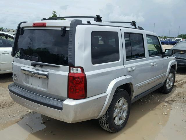 1J8HG58N77C683781 - 2007 JEEP COMMANDER GRAY photo 4