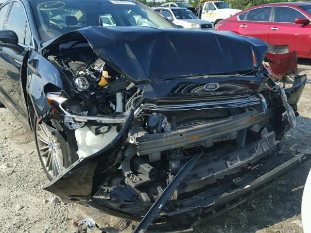 3FA6P0HR5DR104858 - 2013 FORD FUSION SE BLACK photo 9