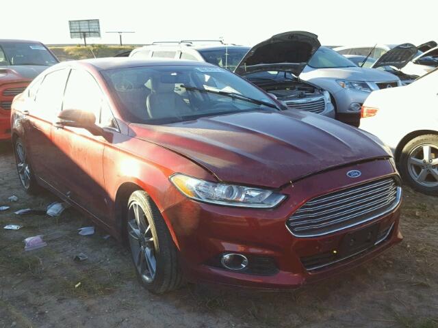 3FA6P0K96GR113856 - 2016 FORD FUSION TIT RED photo 1