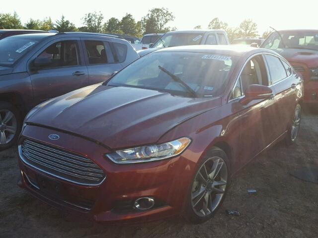 3FA6P0K96GR113856 - 2016 FORD FUSION TIT RED photo 2