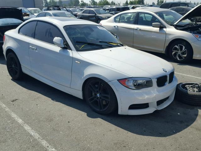 WBAUC9C55DVM13445 - 2013 BMW 135 I WHITE photo 1