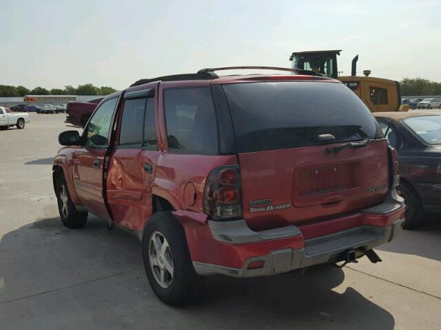 1GNDS13S032234850 - 2003 CHEVROLET TRAILBLAZE MAROON photo 3