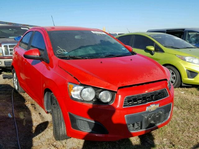 1G1JC5SH7F4165985 - 2015 CHEVROLET SONIC RED photo 1