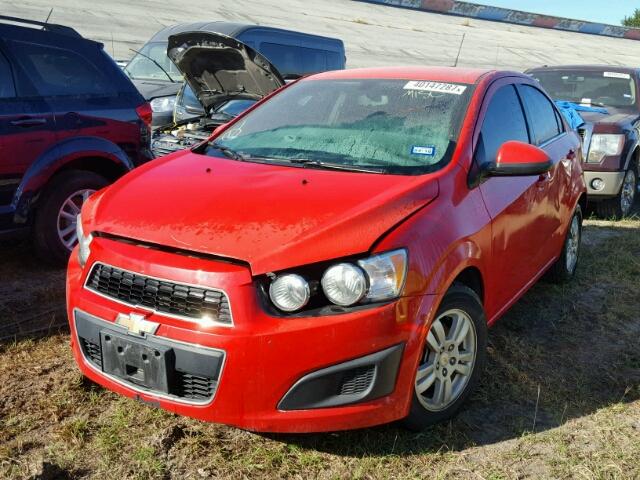 1G1JC5SH7F4165985 - 2015 CHEVROLET SONIC RED photo 2