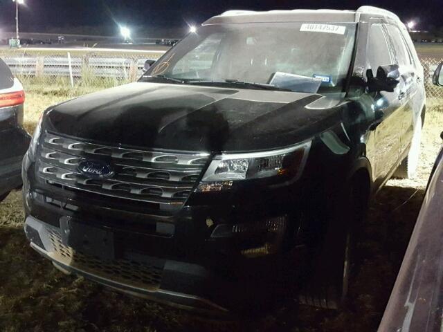 1FM5K7D83HGA91062 - 2017 FORD EXPLORER X BLACK photo 2