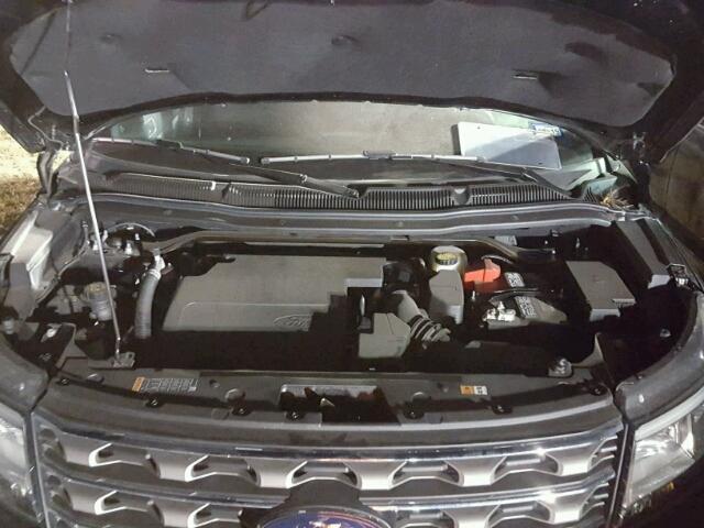 1FM5K7D83HGA91062 - 2017 FORD EXPLORER X BLACK photo 7