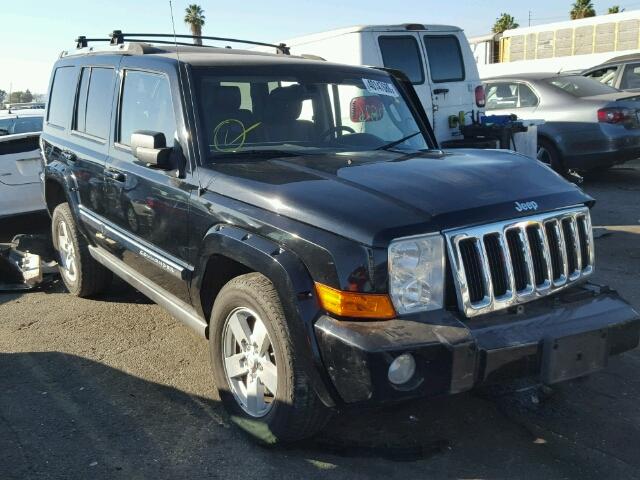 1J8HG58216C301507 - 2006 JEEP COMMANDER BLACK photo 1