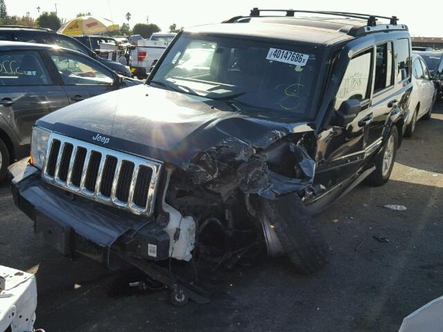 1J8HG58216C301507 - 2006 JEEP COMMANDER შავი ფოტო 2