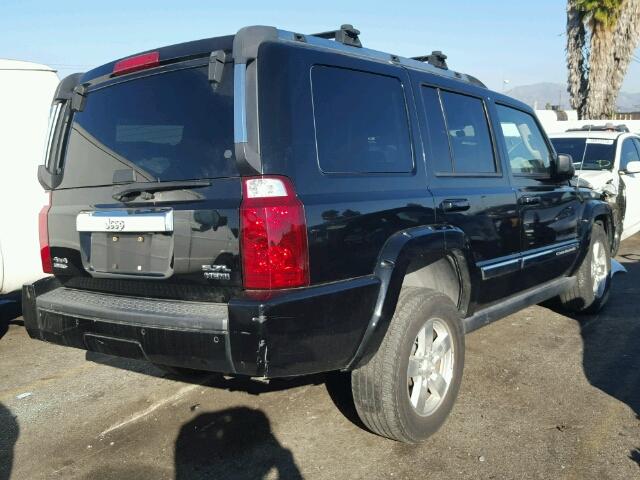 1J8HG58216C301507 - 2006 JEEP COMMANDER BLACK photo 4