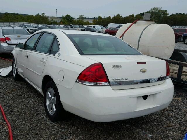 2G1WT55N789128670 - 2008 CHEVROLET IMPALA LT WHITE photo 3