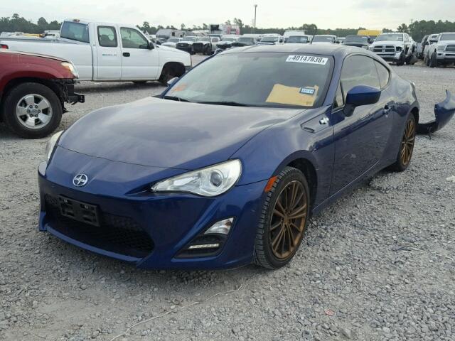 JF1ZNAA11D2724608 - 2013 TOYOTA SCION FR-S BLUE photo 2