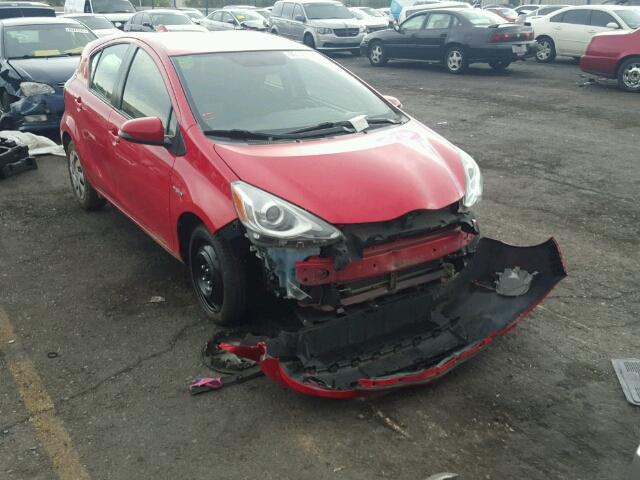 JTDKDTB37F1095066 - 2015 TOYOTA PRIUS C RED photo 1