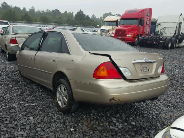 4T1BF28B9YU070797 - 2000 TOYOTA AVALON GOLD photo 3