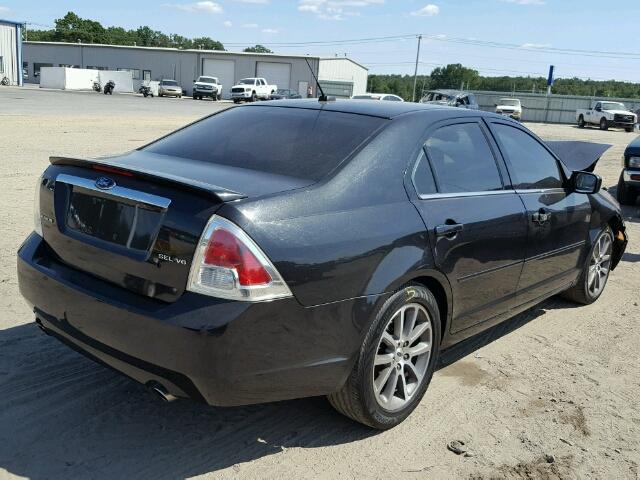 3FAHP08199R166919 - 2009 FORD FUSION SEL BLACK photo 4