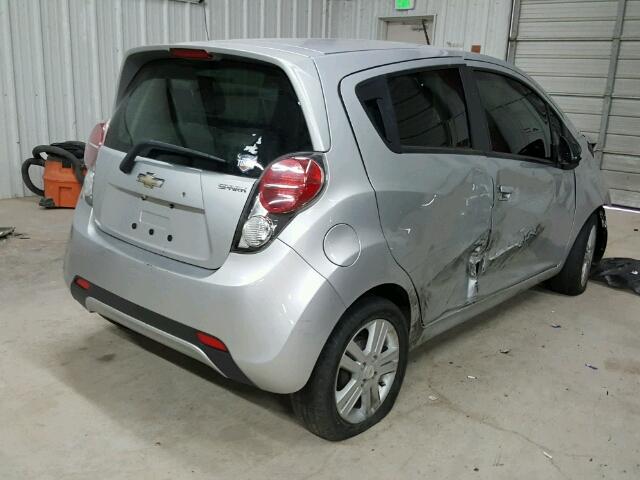 KL8CD6S91DC511200 - 2013 CHEVROLET SPARK 1LT SILVER photo 4