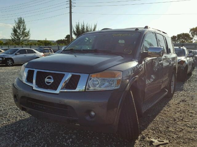 5N1BA08D48N622298 - 2008 NISSAN ARMADA SE GREEN photo 2