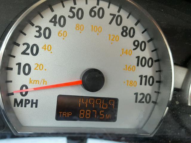 1G8AL55F17Z121268 - 2007 SATURN ION LEVEL BLACK photo 8