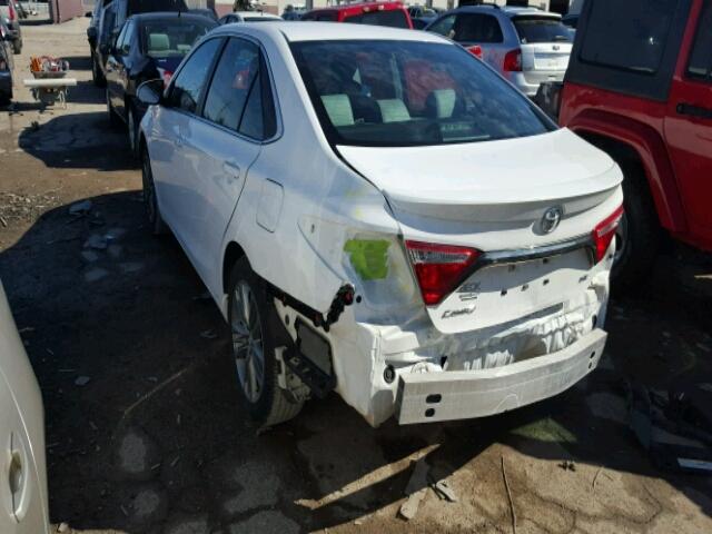 4T1BF1FK1FU499488 - 2015 TOYOTA CAMRY LE WHITE photo 3