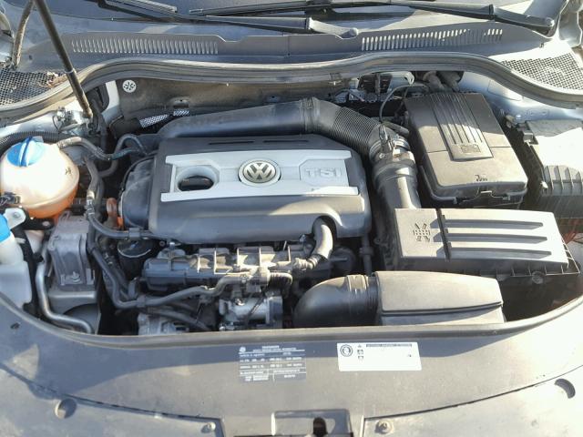 WVWHN7AN7BE705925 - 2011 VOLKSWAGEN CC LUXURY SILVER photo 7