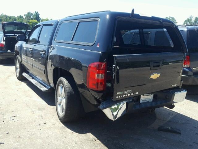 3GCRCSE26AG220177 - 2010 CHEVROLET SILVERADO BLACK photo 3