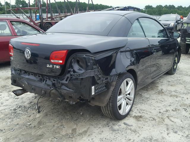 WVWFW7AH4CV016960 - 2012 VOLKSWAGEN EOS LUX Чорний фото 4