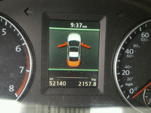 WVWFW7AH4CV016960 - 2012 VOLKSWAGEN EOS LUX Чорний фото 8