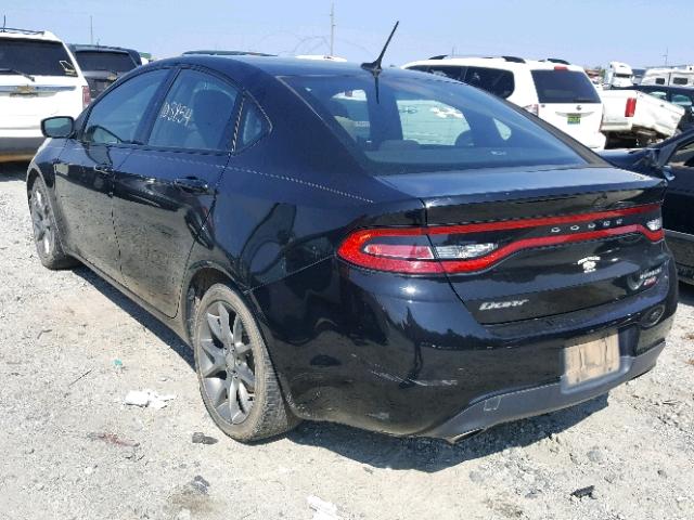 1C3CDFBB2ED790926 - 2014 DODGE DART BLACK photo 3