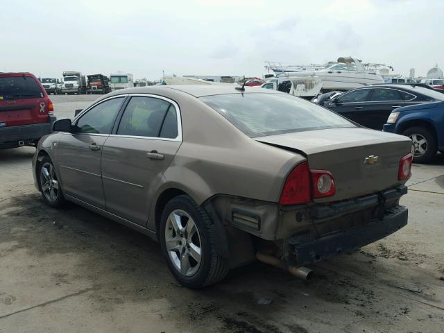 1G1ZH57B08F241966 - 2008 CHEVROLET MALIBU 1LT BROWN photo 3