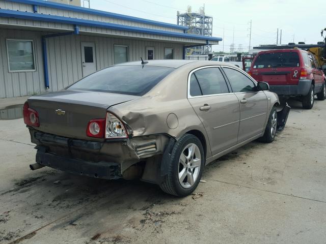 1G1ZH57B08F241966 - 2008 CHEVROLET MALIBU 1LT BROWN photo 4