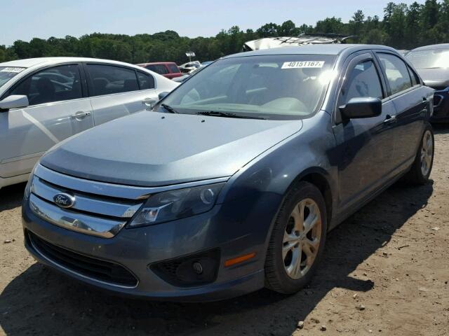 3FAHP0HA0CR228750 - 2012 FORD FUSION BLUE photo 2