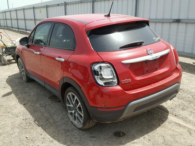 ZFBCFXCB0HP553030 - 2017 FIAT 500X TREKK RED photo 3