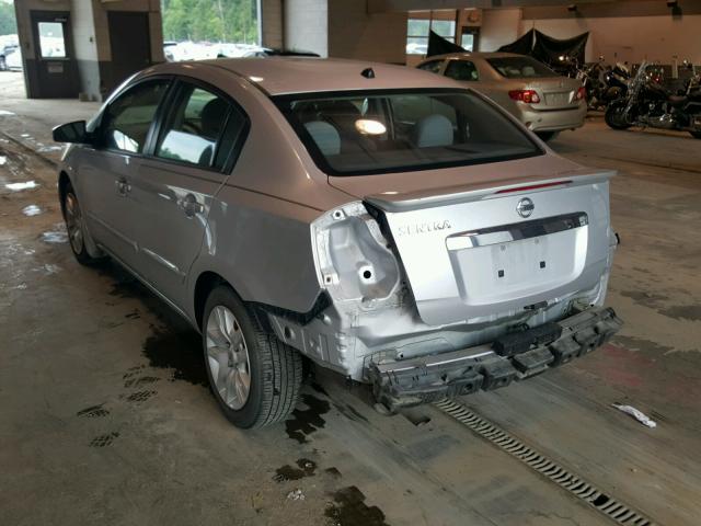 3N1AB6APXBL668362 - 2011 NISSAN SENTRA 2.0 SILVER photo 3