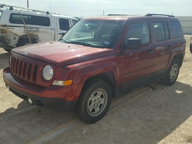 1C4NJPBA1DD191508 - 2013 JEEP PATRIOT SP RED photo 2