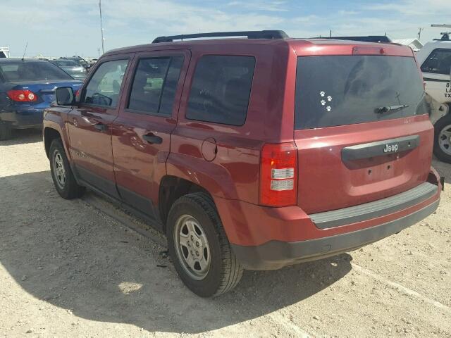 1C4NJPBA1DD191508 - 2013 JEEP PATRIOT SP RED photo 3