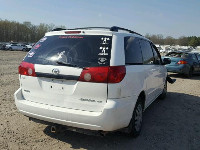 5TDZA23C26S586776 - 2006 TOYOTA SIENNA CE/ WHITE photo 4