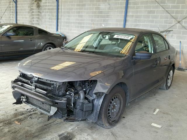 3VW2K7AJ6EM289860 - 2014 VOLKSWAGEN JETTA BASE 灰色 照片 2