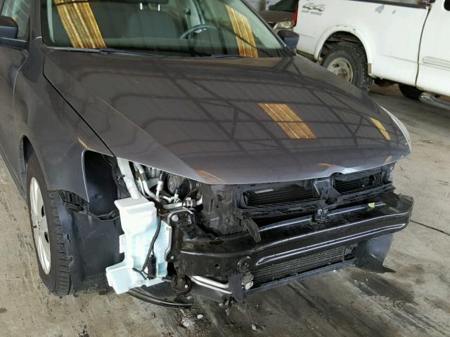3VW2K7AJ6EM289860 - 2014 VOLKSWAGEN JETTA BASE 灰色 照片 9