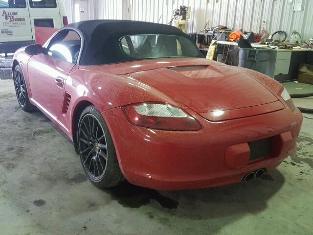 WP0CA29867U712482 - 2007 PORSCHE BOXSTER RED photo 3