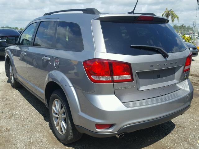 3C4PDCBG9GT123338 - 2016 DODGE JOURNEY SX SILVER photo 3