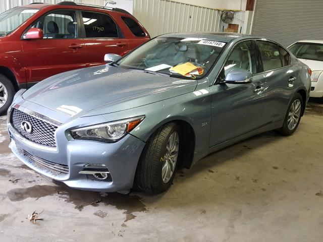 JN1EV7AP1GM306352 - 2016 INFINITI Q50 PREMIU BLUE photo 2