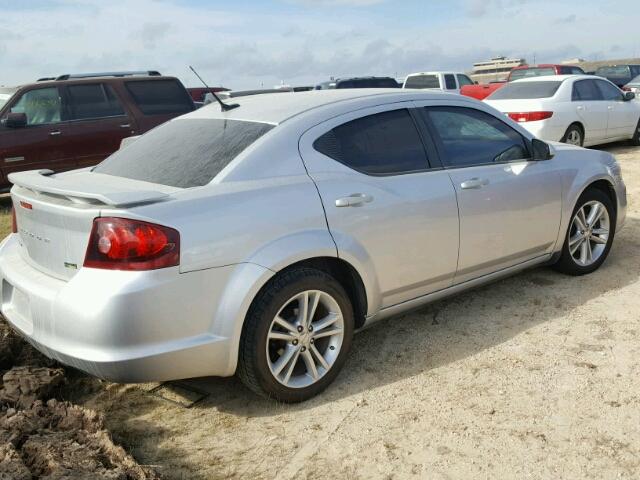 1B3BD1FG8BN536662 - 2011 DODGE AVENGER SILVER photo 4