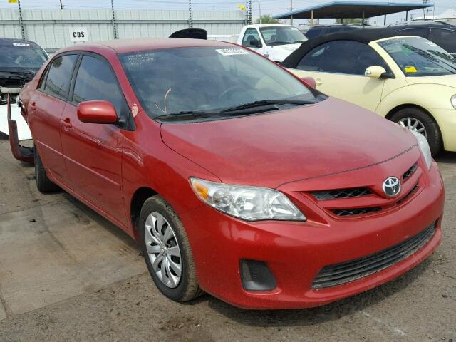 2T1BU4EE9CC828129 - 2012 TOYOTA COROLLA BA RED photo 1